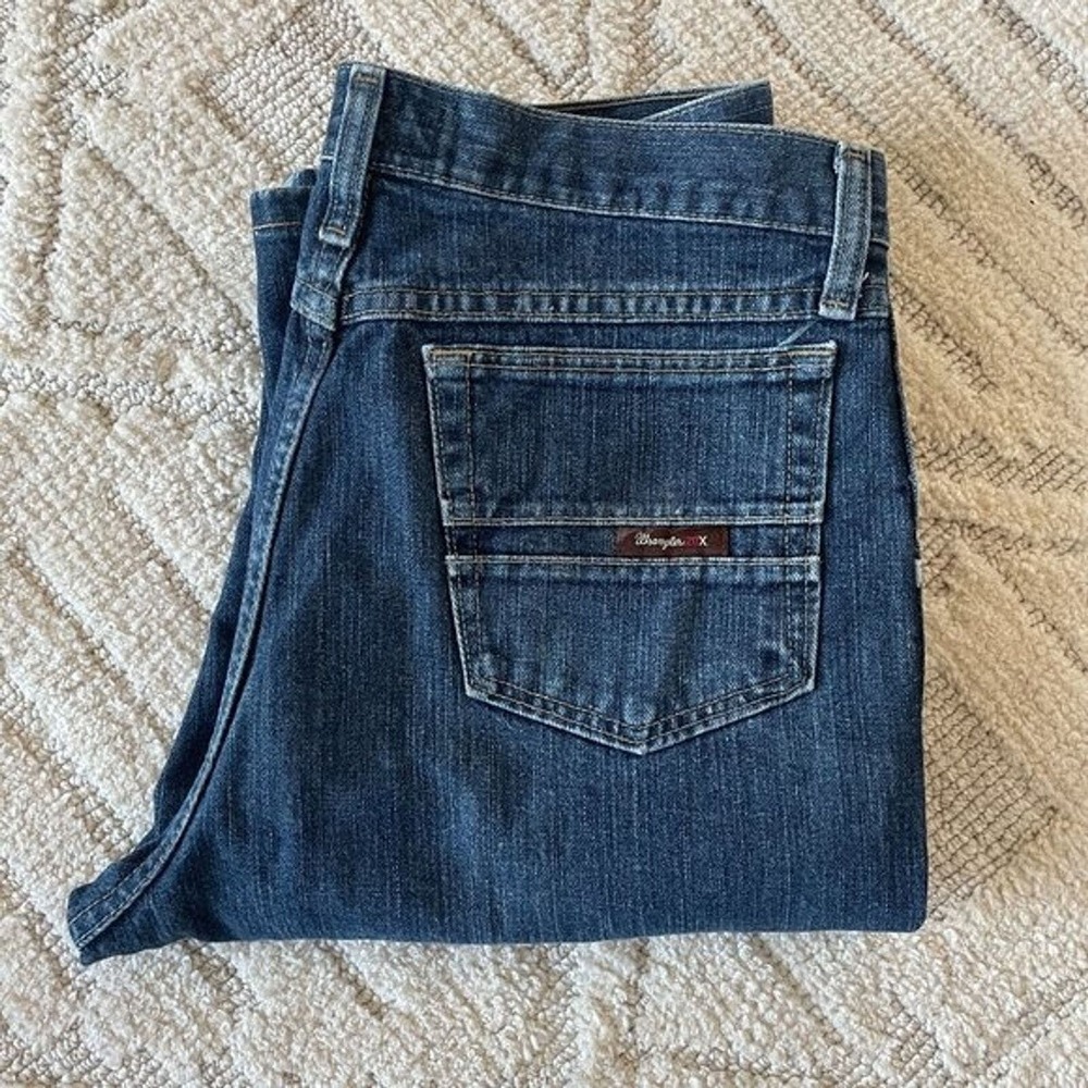 Wrangler Men’s 20X Slim Straight Denim Jeans Tall Size 31x38